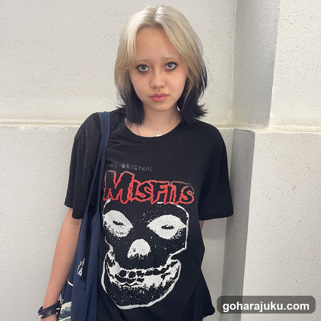 Person in Misfits T-Shirt