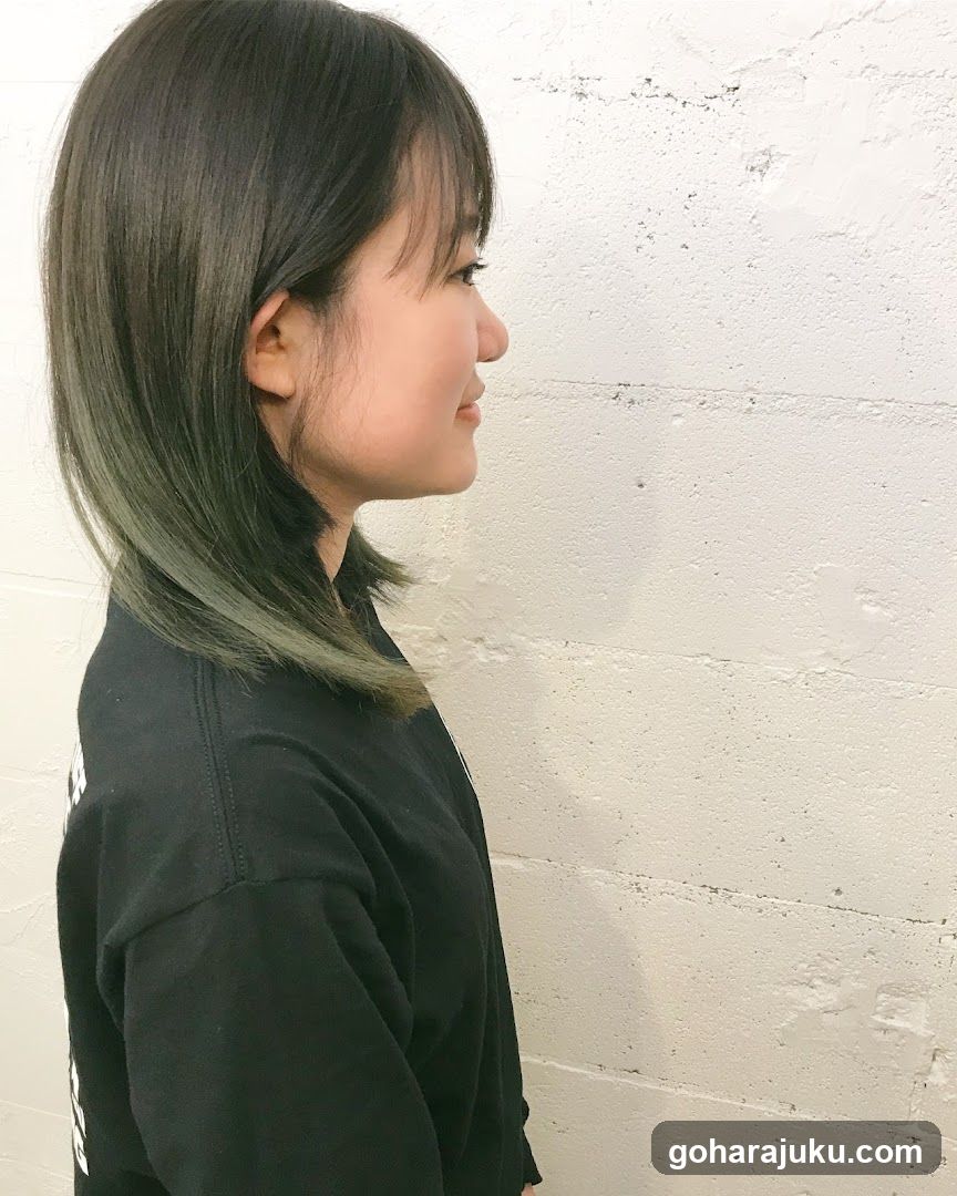 Side Profile of Person with Hair