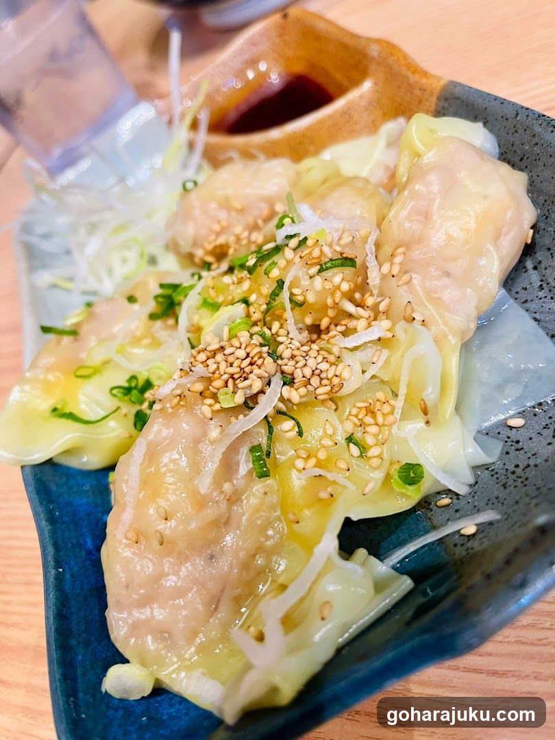 Dumplings with Sesame and Scallions