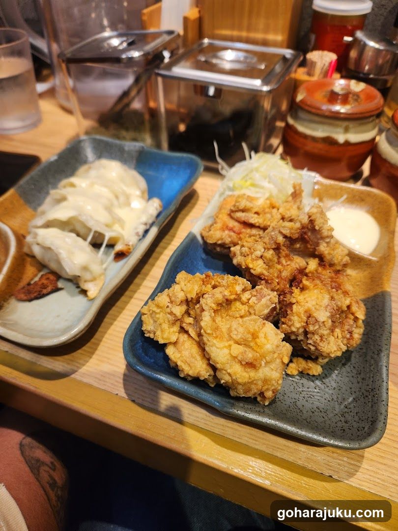 Fried Chicken and Dumplings at a Restaurant