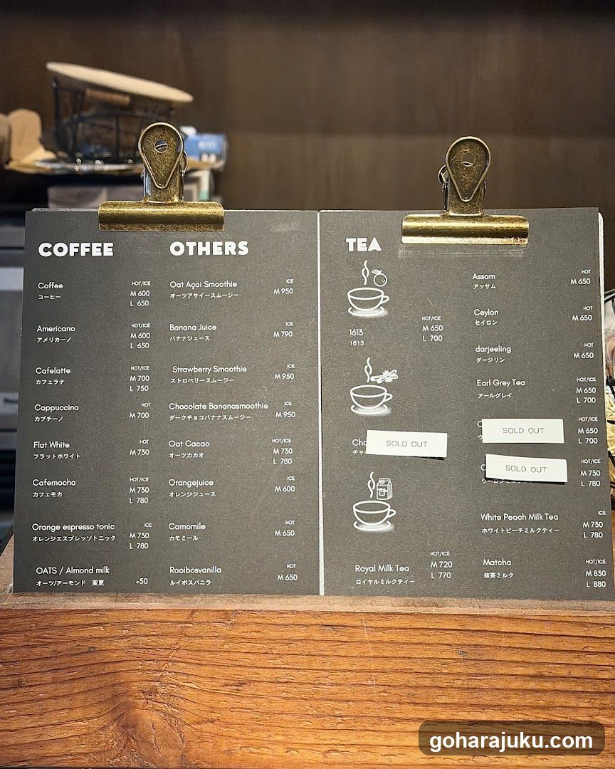 Coffee Shop Menu Board