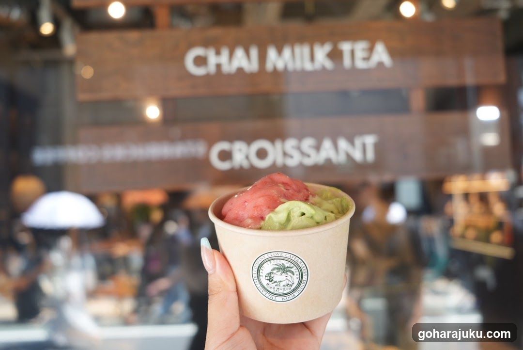 Chai Milk Tea and Croissant Cup