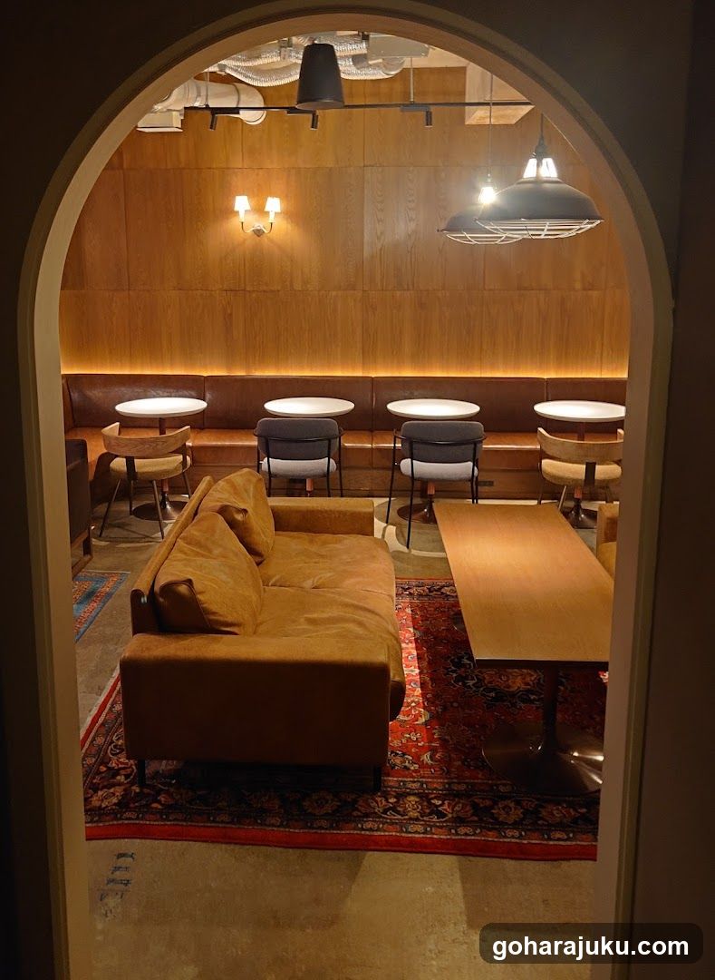 Interior Lounge View Through Archway