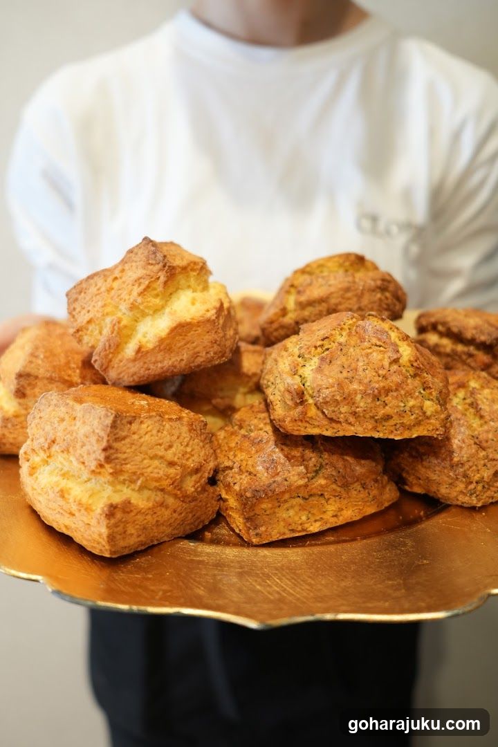 Scones on a Gold Platter