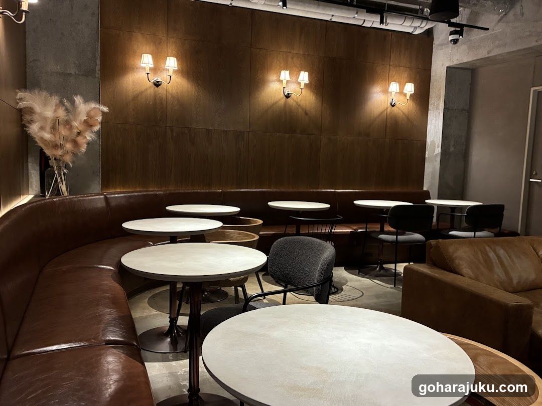 Interior of a cozy cafe or lounge
