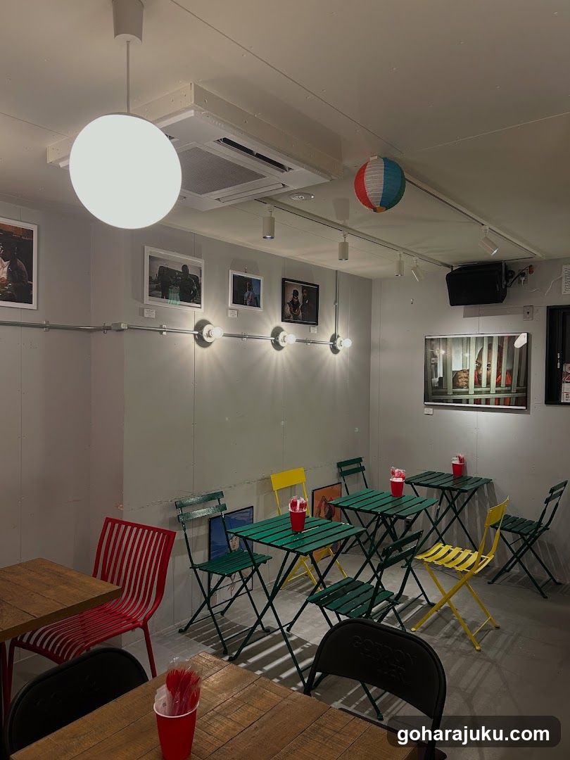 Interior of a casual dining space