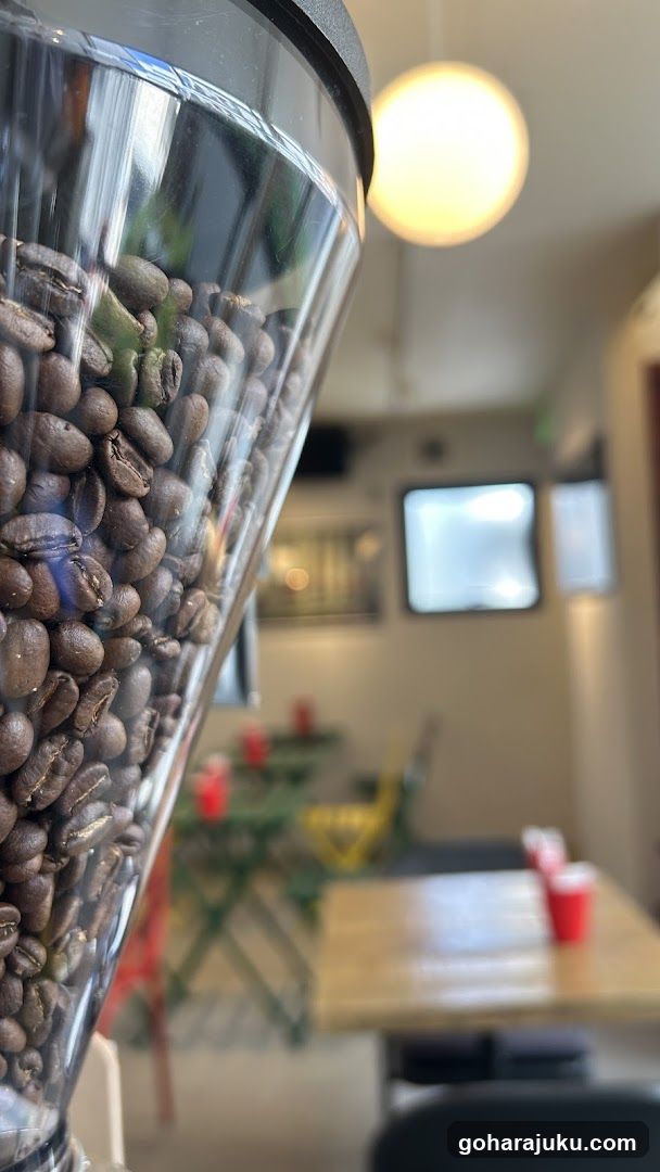 Coffee Beans in Grinder