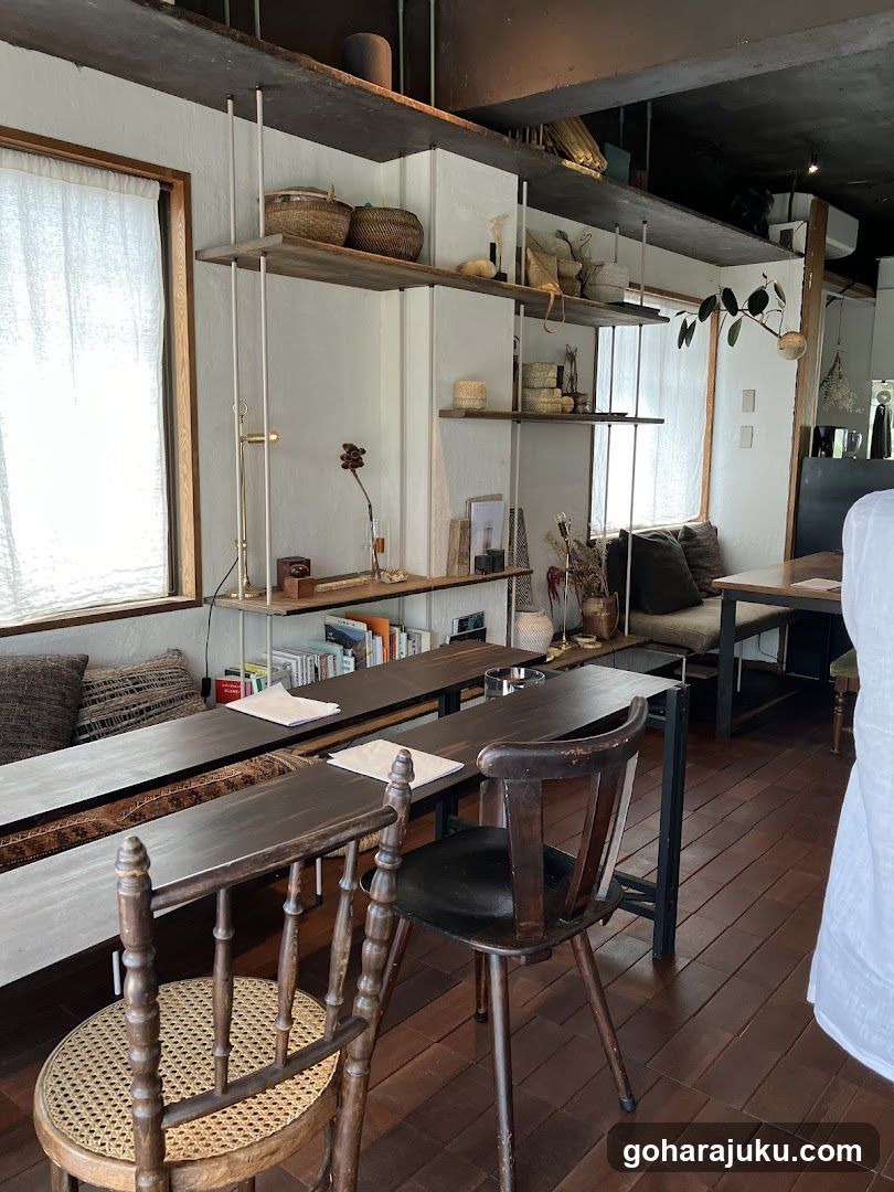 Interior of a cozy cafe or shop