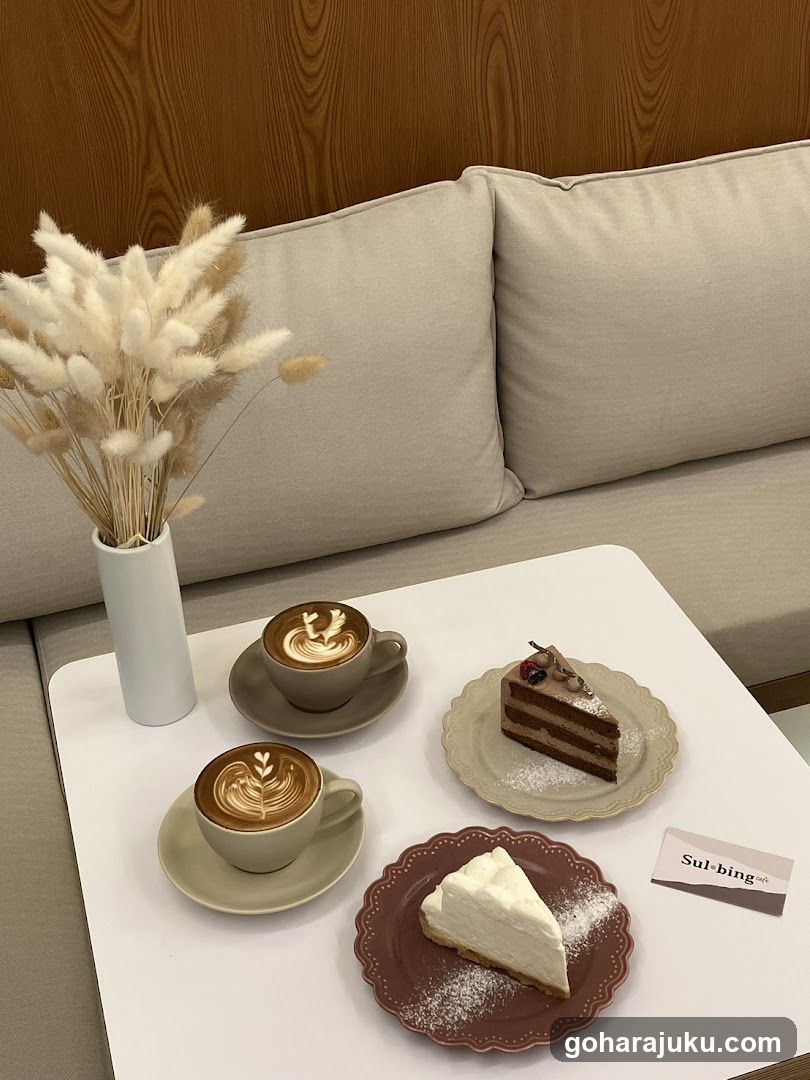 Coffee and Cake Table Setting