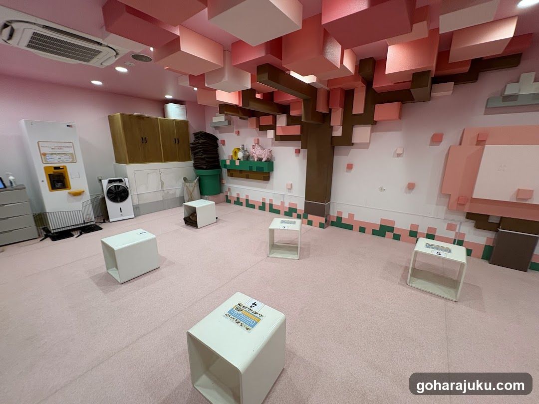 Pixel-themed Interior Space