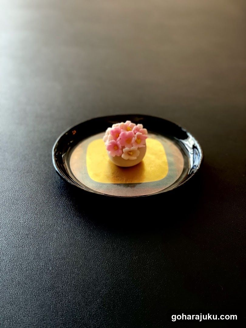 Flower Dessert on Plate
