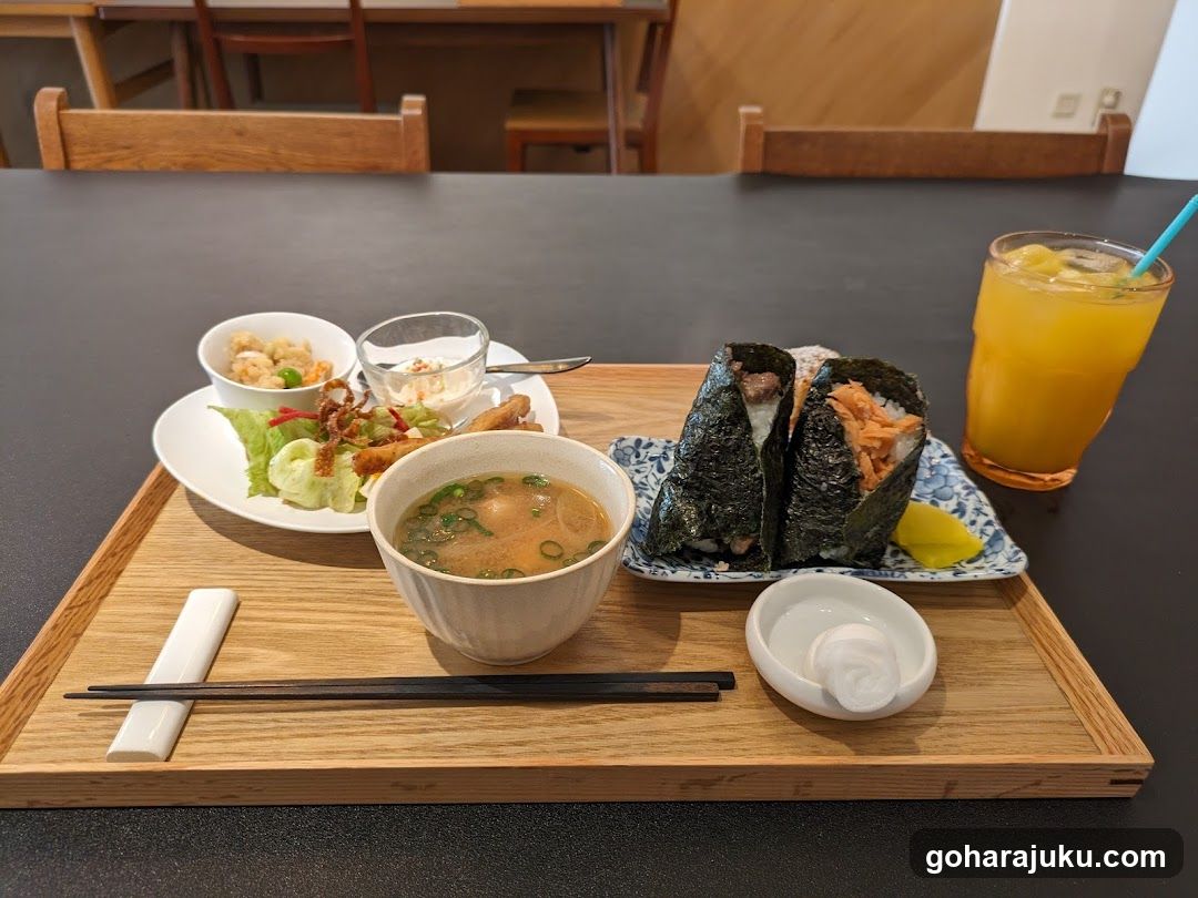 Onigiri and Soup Meal