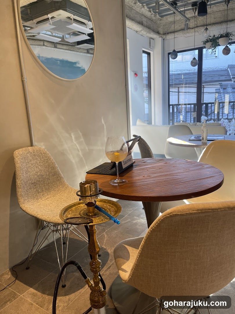 Interior of a modern lounge or cafe