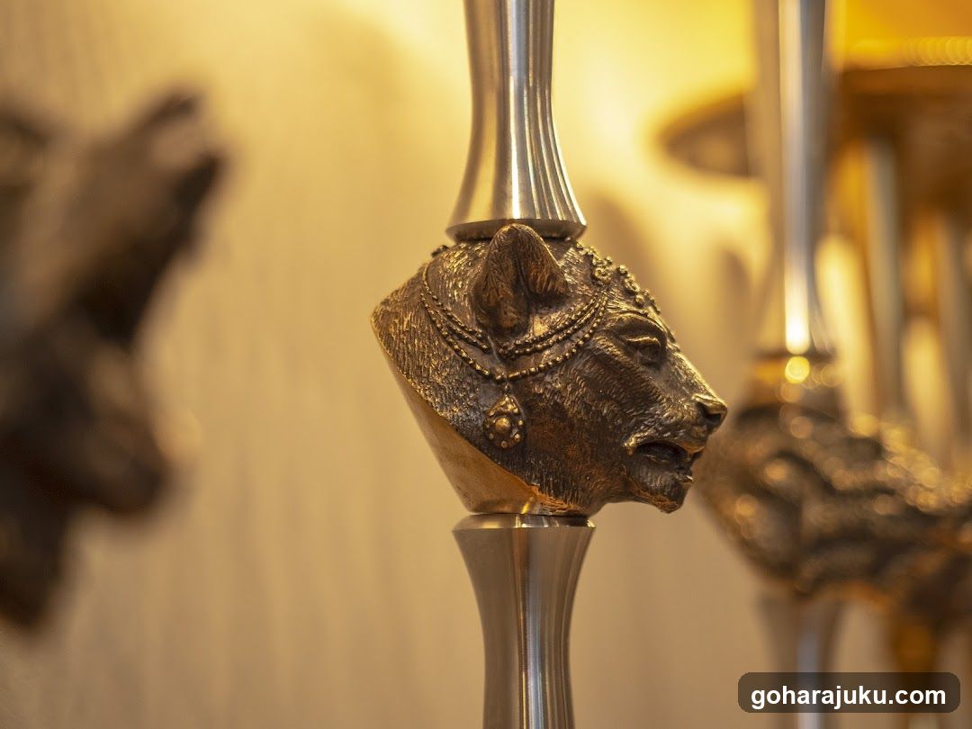 Lion Head Lamp Base