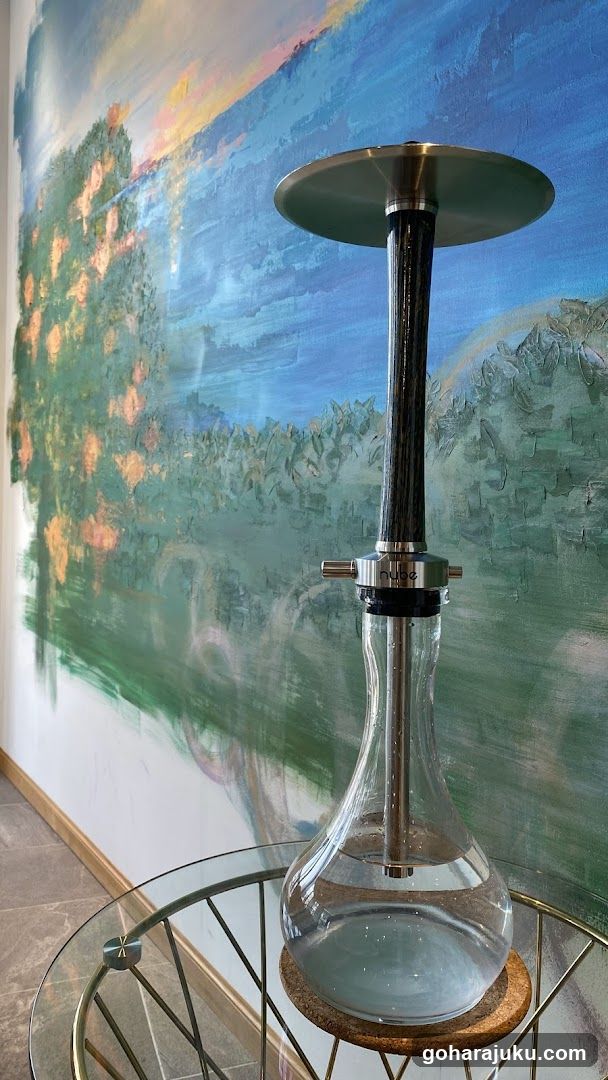 Hookah in Art Gallery Setting