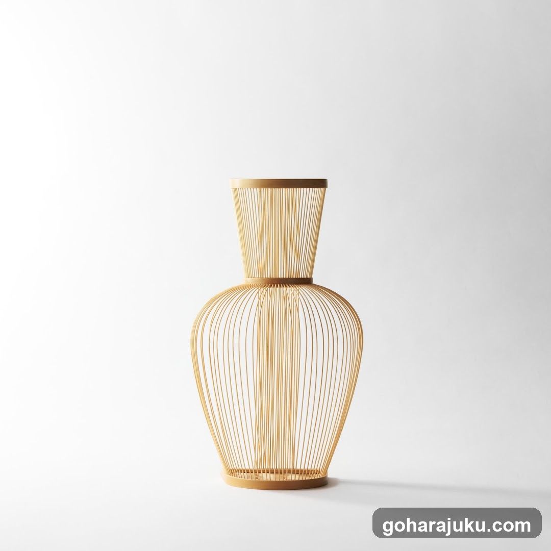 Woven Bamboo Vase