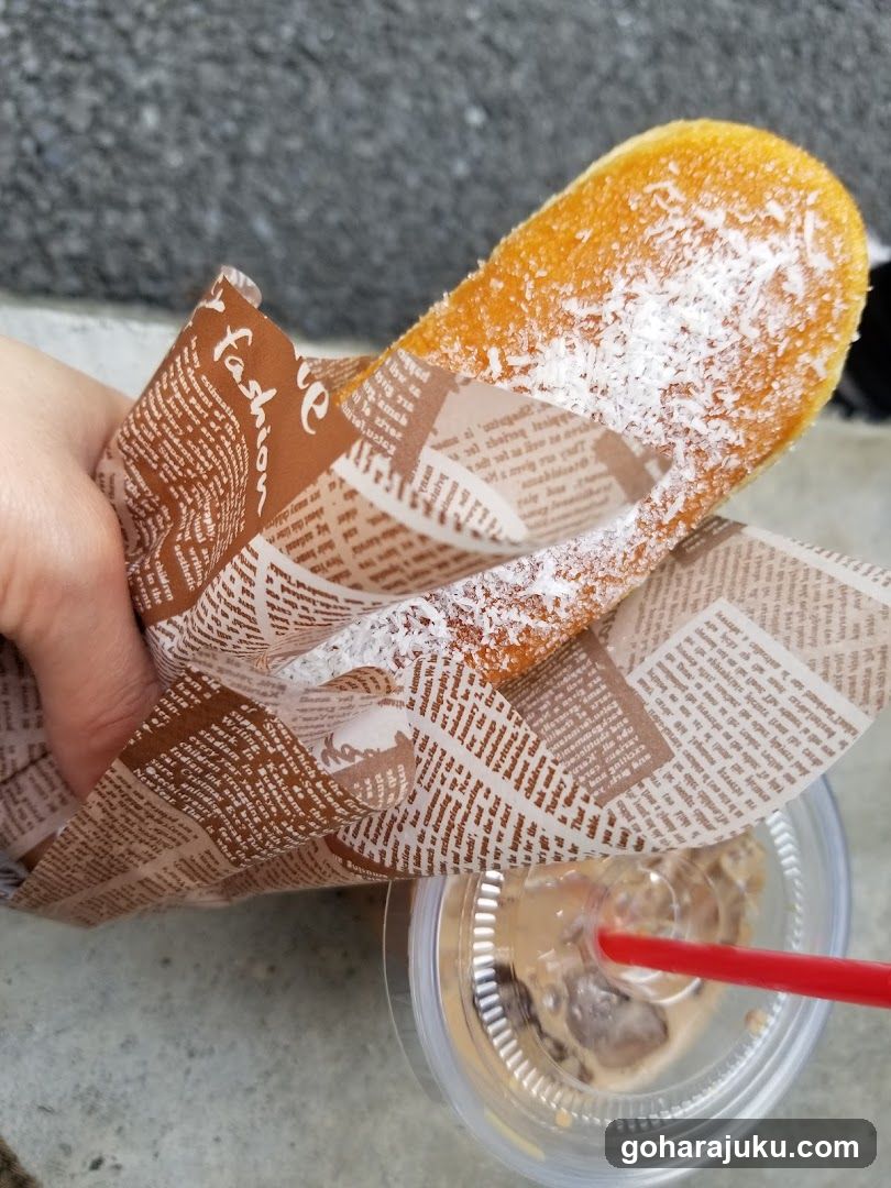 Sugared Donut and Drink