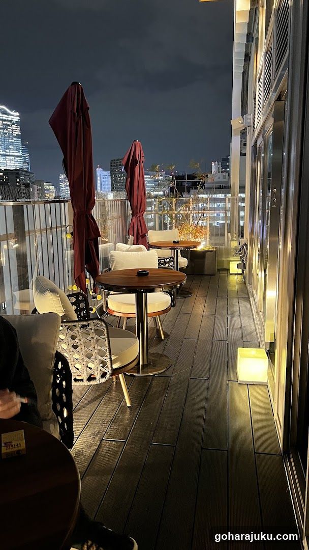 Rooftop Terrace at Night