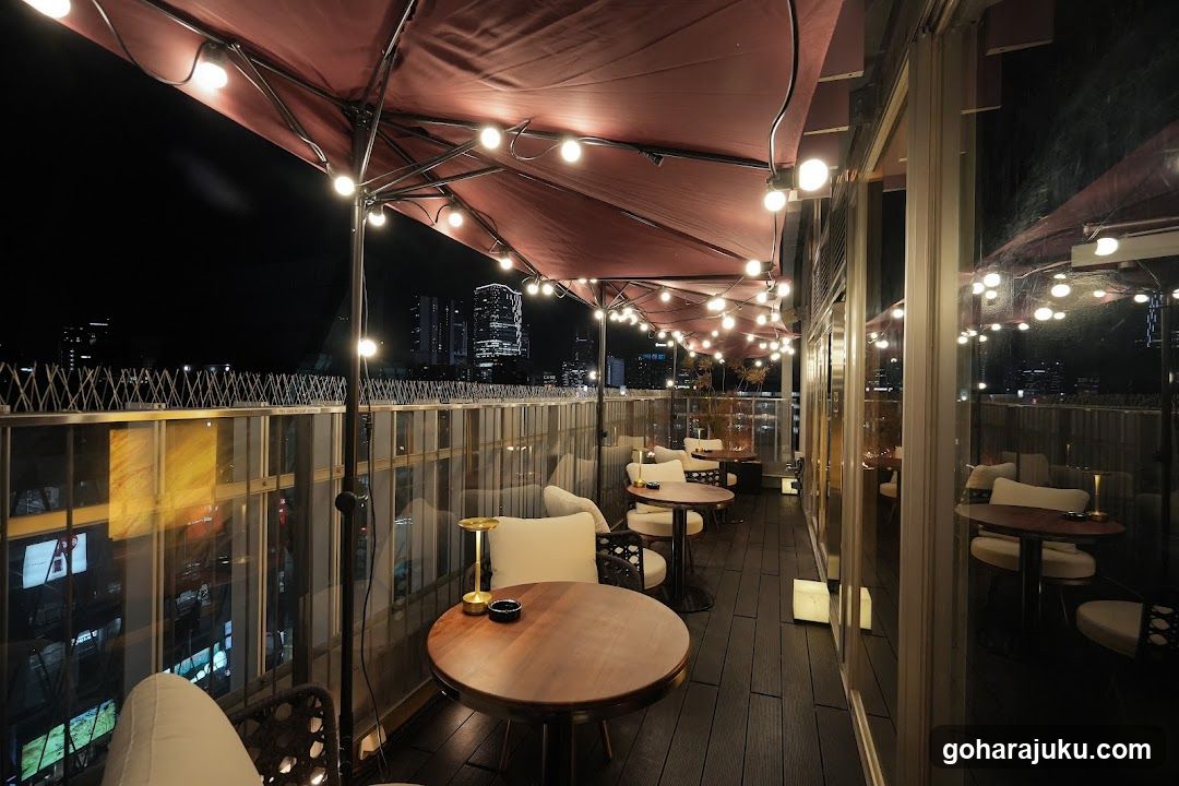 Rooftop Bar at Night