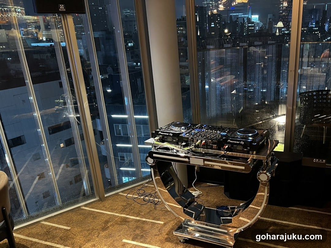 DJ Setup at Night