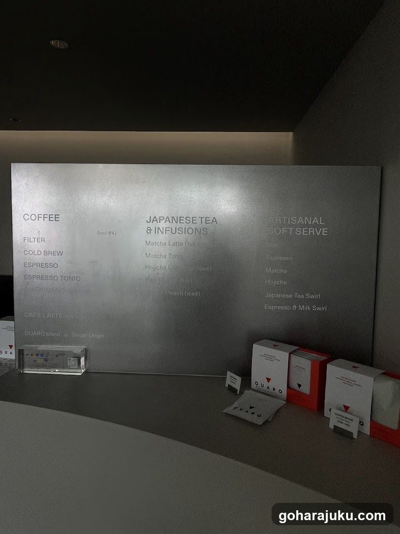 Coffee and Tea Menu Board
