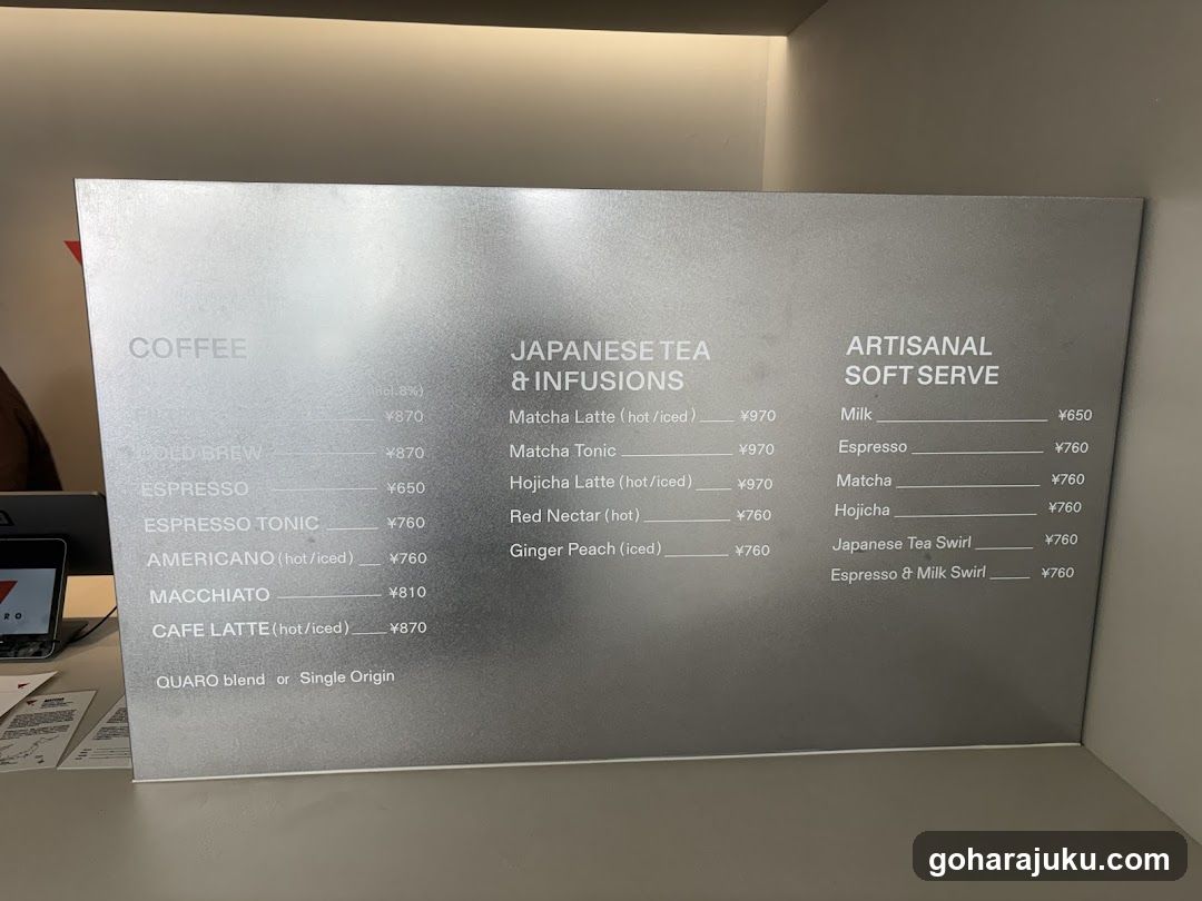 Coffee & Tea Menu Board