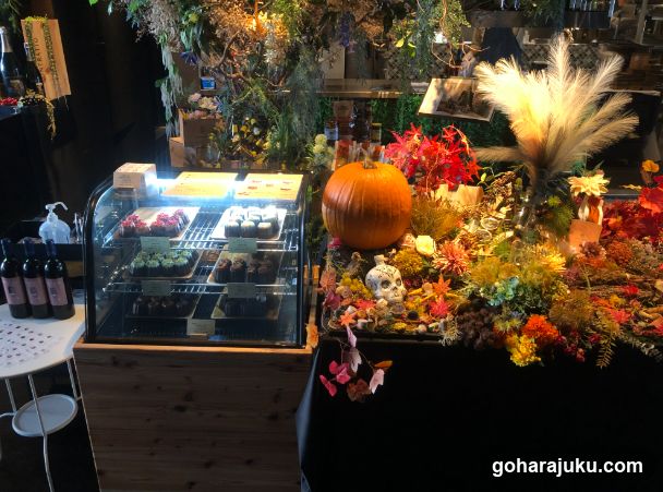 Autumnal Display with Pumpkin and Pastries