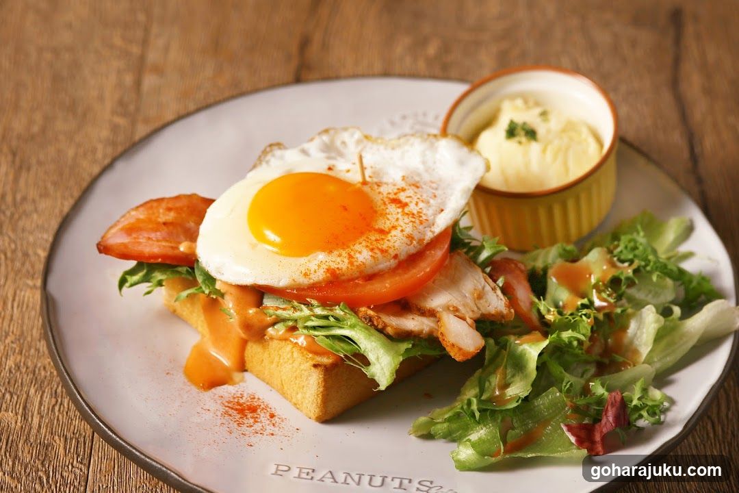 Breakfast Plate with Fried Egg and Toast