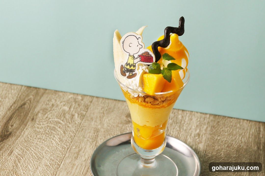 Mango Dessert with Charlie Brown Character
