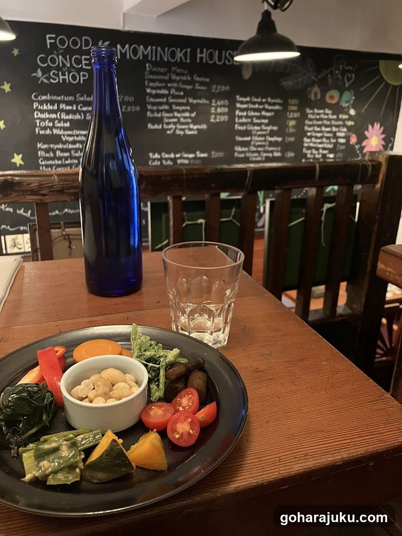 Dining Table with Salad and Menu Board