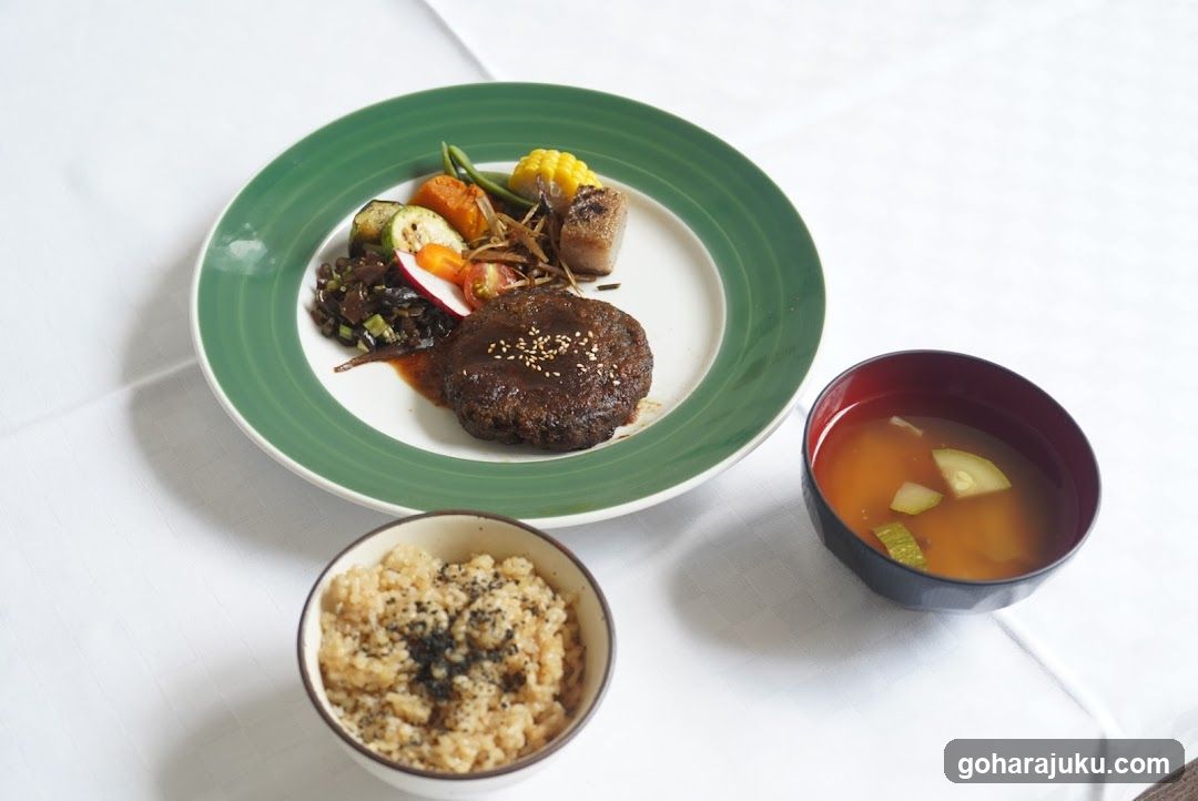 Burger Meal with Side Dishes