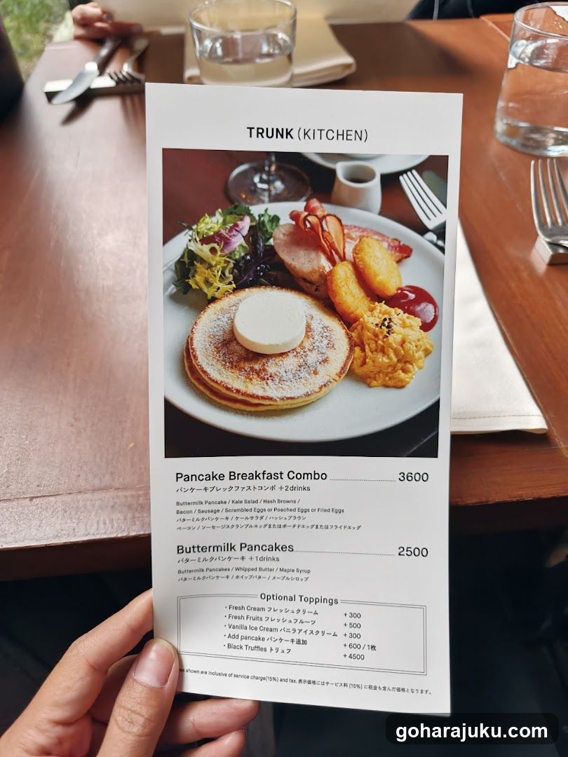 TRUNK (KITCHEN) Menu