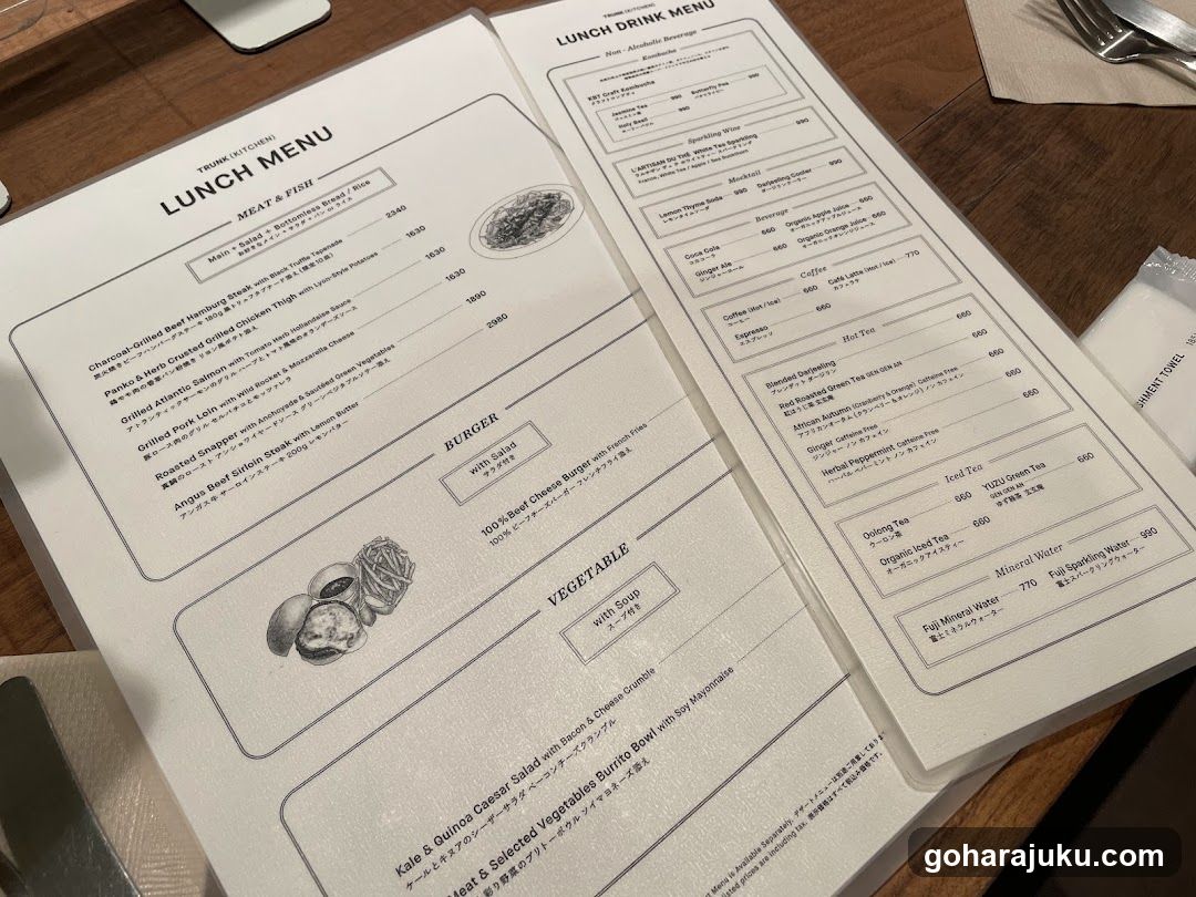 Lunch Menu & Drink Menu