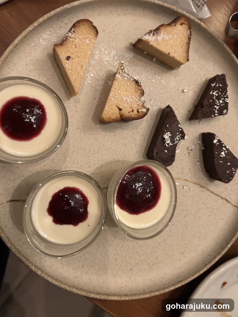 Dessert Platter with Puddings and Cakes