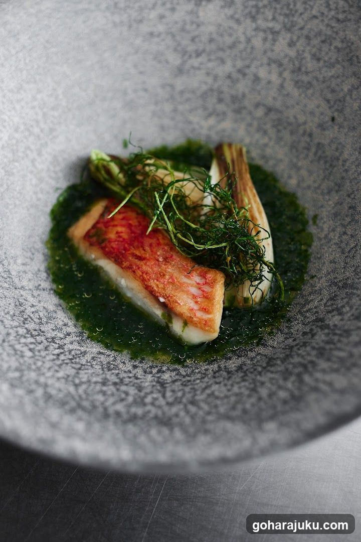 Seared Fish with Green Sauce and Fennel