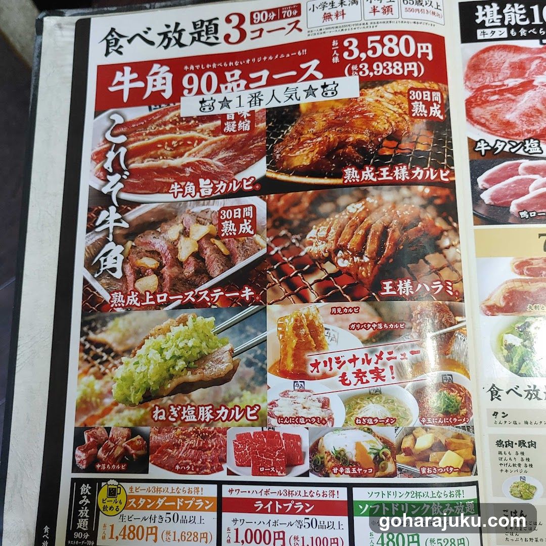 Japanese Restaurant Menu Page