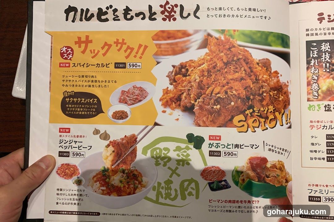 Japanese Restaurant Menu Page