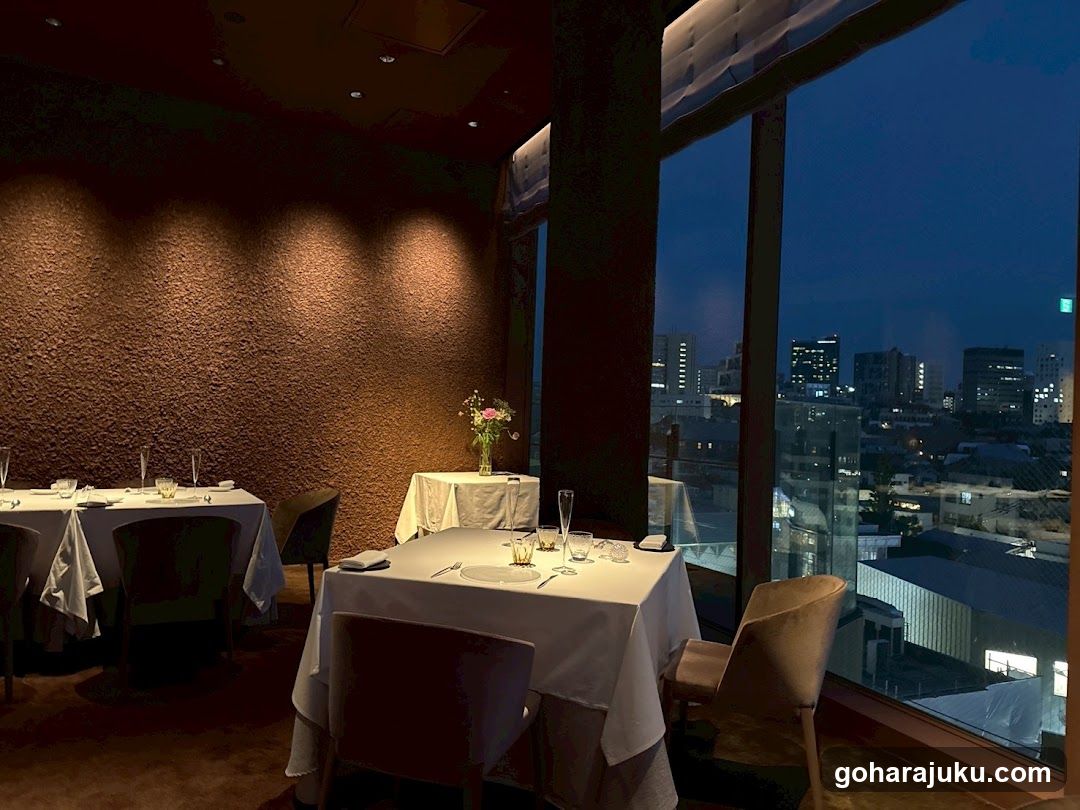 Dining Room Interior with City View