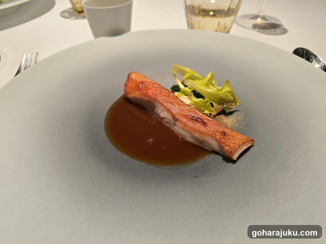 Seared Fish with Sauce and Greens