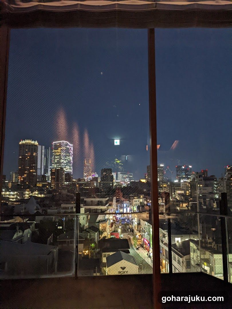 Night City View from Balcony