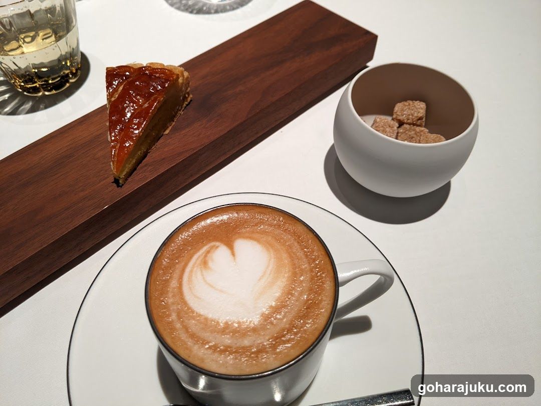 Latte and Pastry on Table