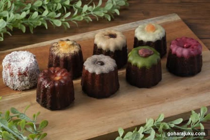 Assorted Mini Cakes on Wooden Board