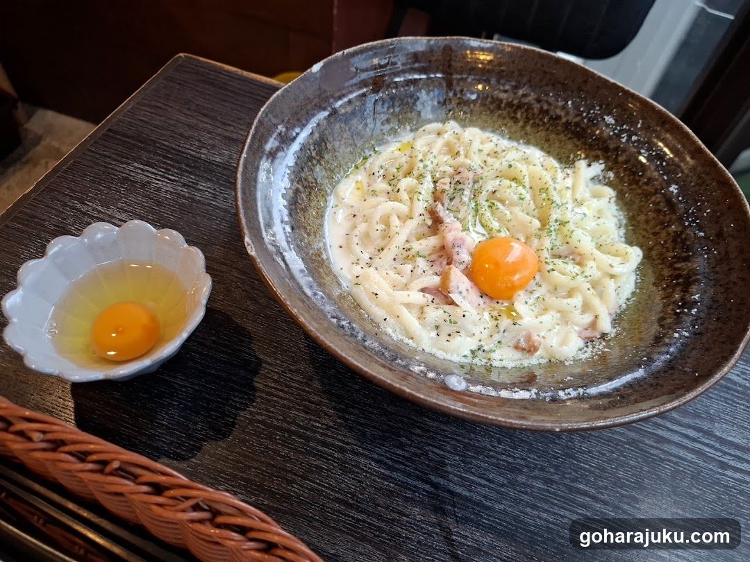Cacio e Pepe with Raw Egg Yolk
