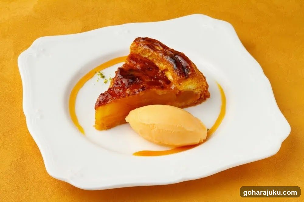 Caramelized Dessert with Ice Cream