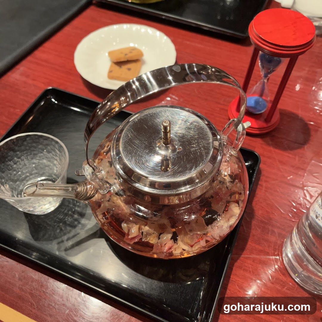 Tea Set with Hourglass