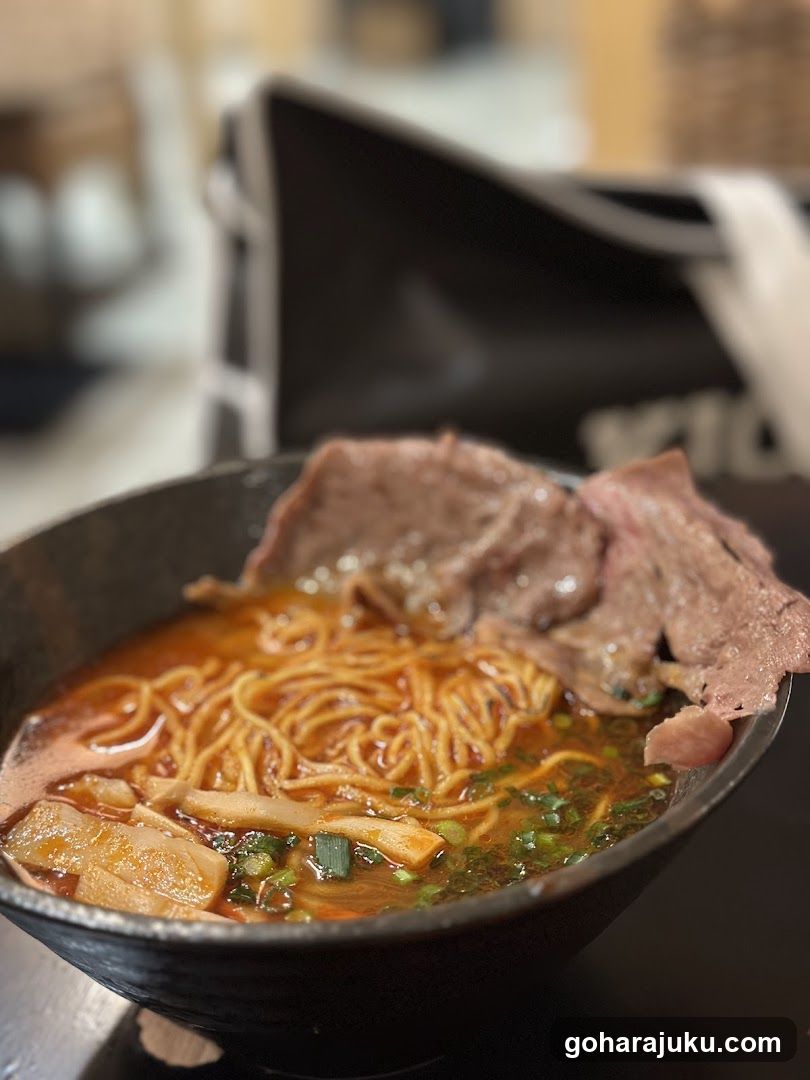 Bowl of Ramen with Beef and Tofu