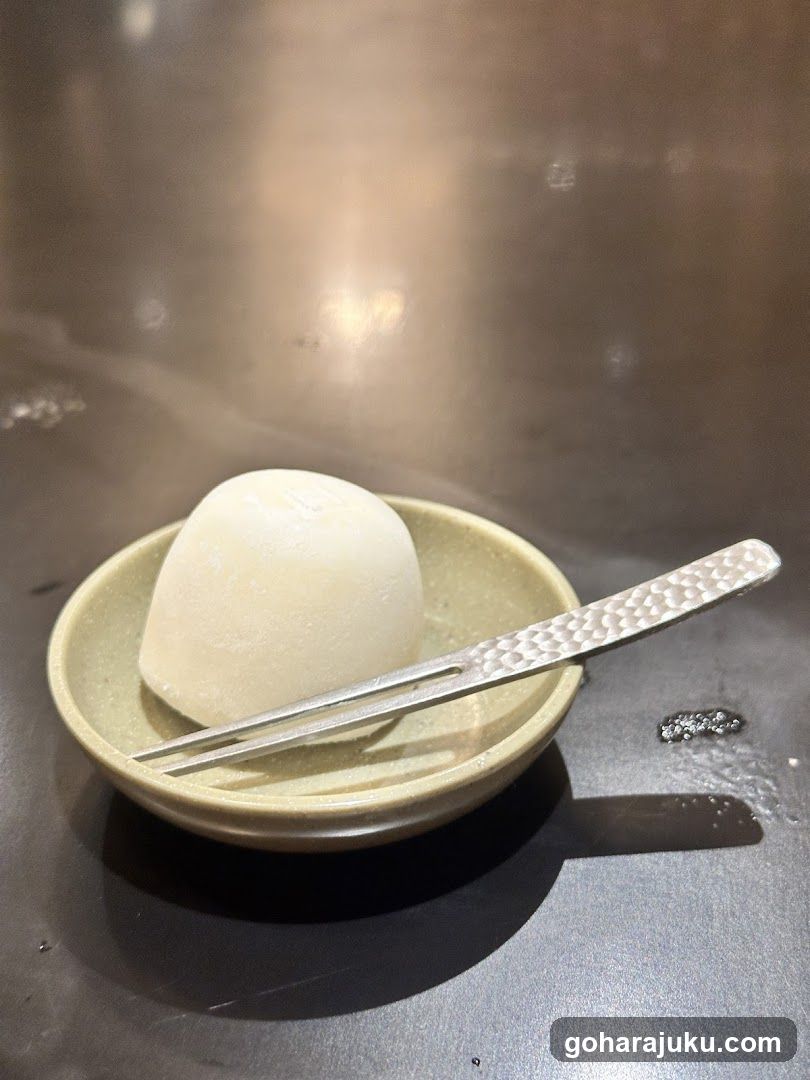 Dessert on a small plate