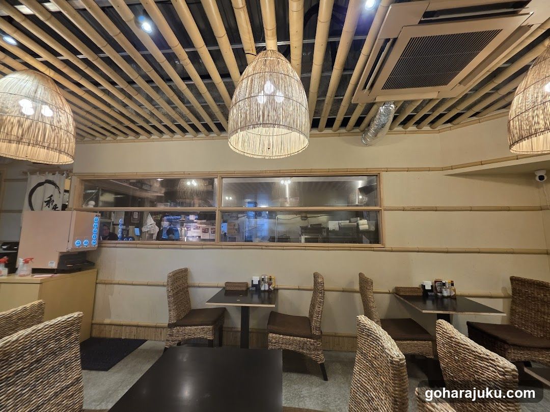 Restaurant Interior with Bamboo Decor