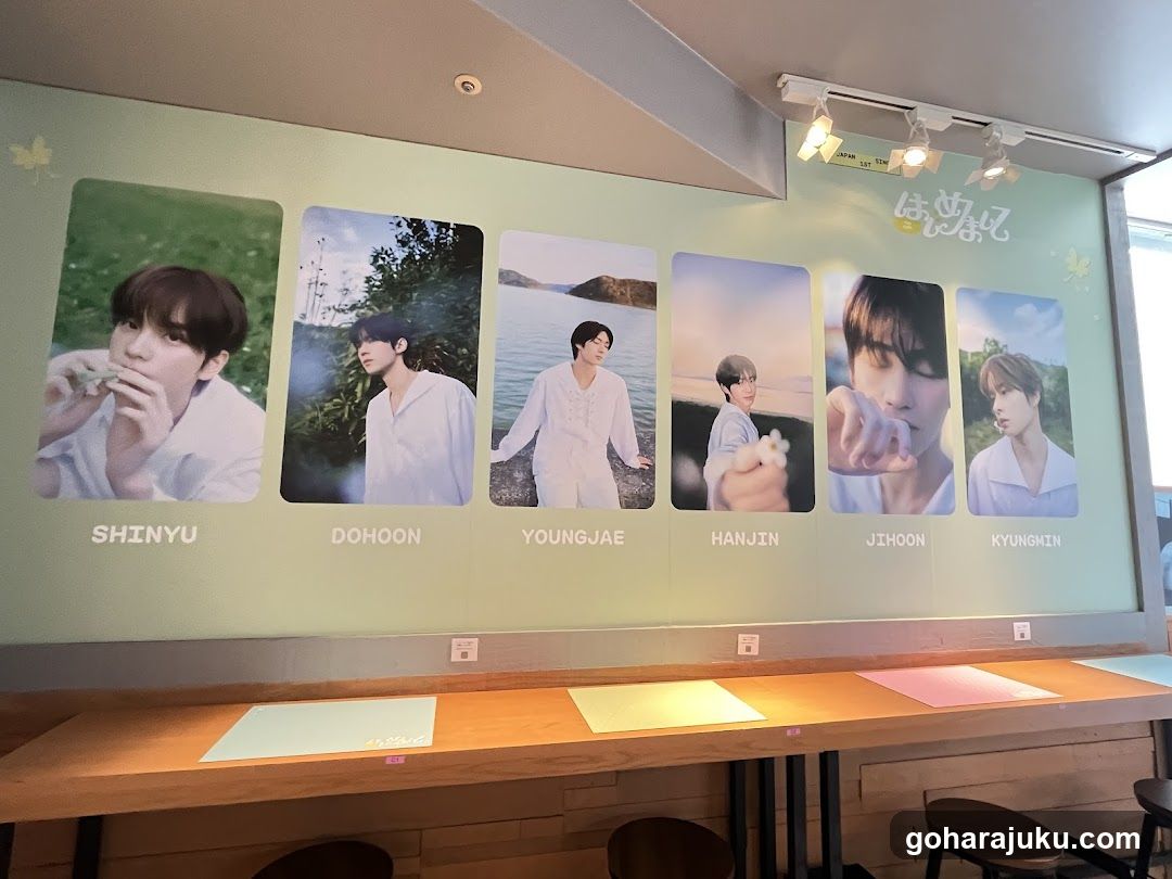 K-pop idol photo wall display