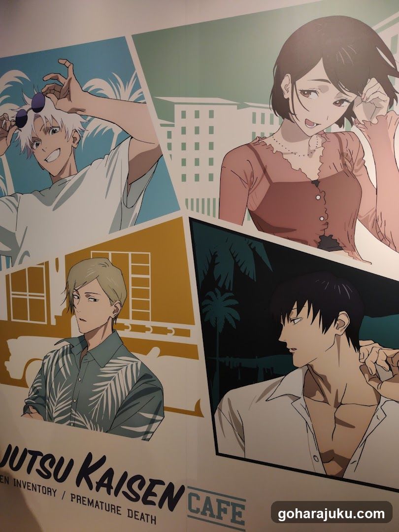 Jujutsu Kaisen Cafe Poster Display